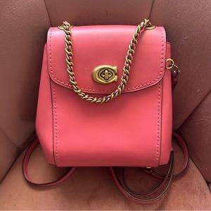 Pink Coach Parker convertible backpack